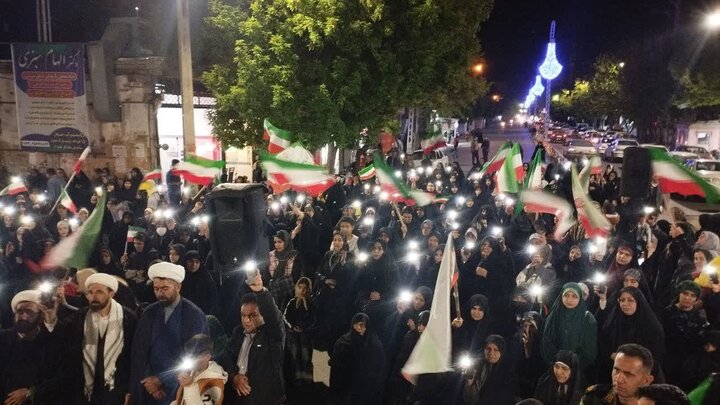 تصاویر/ هفتادمین اجتماع مردمی در میاندوآب با شعار خونخواهی رهبر شهید