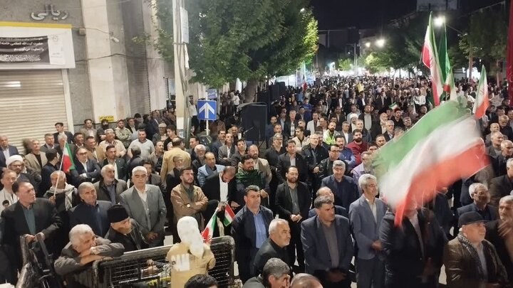 تصاویر/ هفتادمین اجتماع مردمی در میاندوآب با شعار خونخواهی رهبر شهید