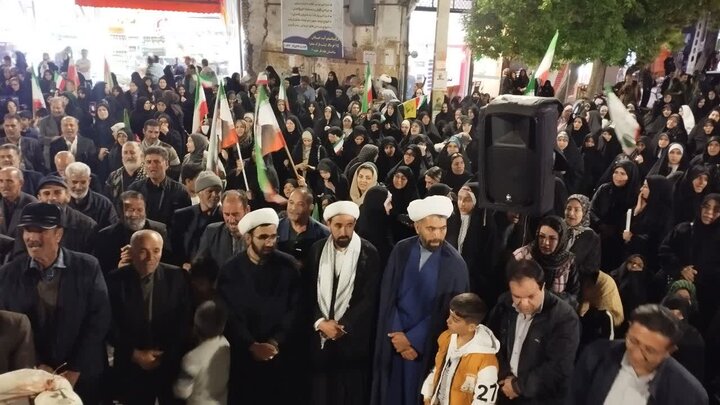 تصاویر/ هفتادمین اجتماع مردمی در میاندوآب با شعار خونخواهی رهبر شهید