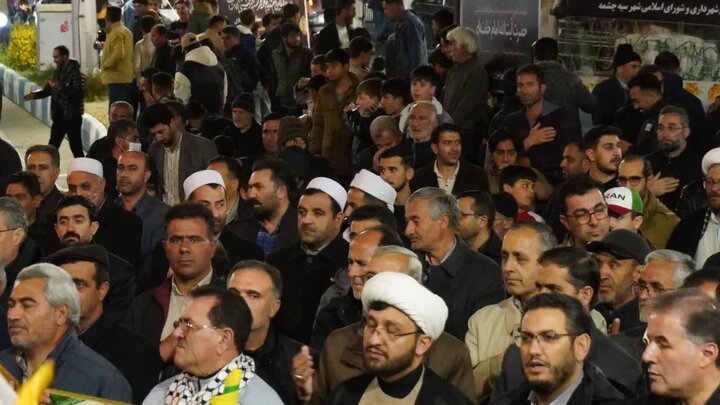 تصاویر/ حمایت از نیروهای مسلح و محکومیت آمریکا؛ شعار محوری هفتادمین تجمع مردمی در چالدران