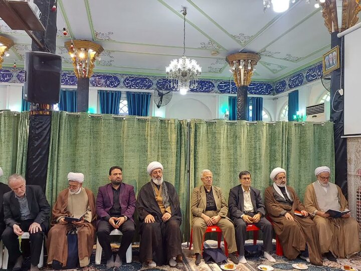 تصاویر/ بزرگداشت محقق برجسته آمل، حجت الاسلام و المسلمین مداحی آملی، در امامزاده ابراهیم (ع)