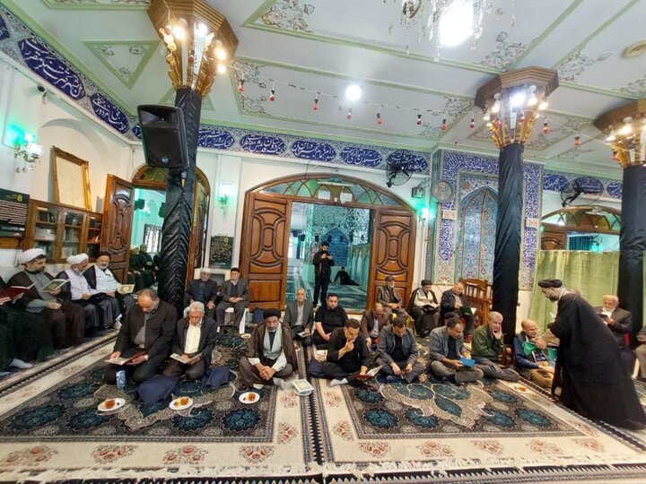 تصاویر/ بزرگداشت محقق برجسته آمل، حجت الاسلام و المسلمین مداحی آملی، در امامزاده ابراهیم (ع)