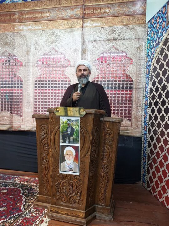تصاویر/ بزرگداشت محقق برجسته آمل، حجت الاسلام و المسلمین مداحی آملی، در امامزاده ابراهیم (ع)