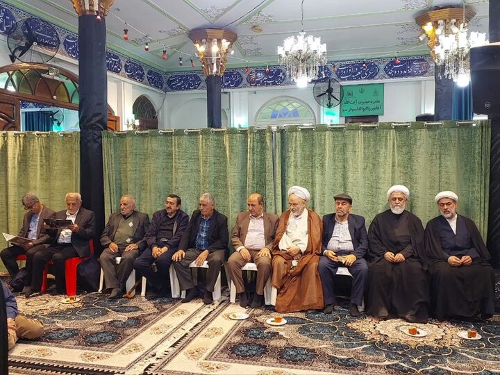 تصاویر/ بزرگداشت محقق برجسته آمل، حجت الاسلام و المسلمین مداحی آملی، در امامزاده ابراهیم (ع)