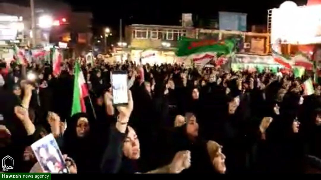 فیلم | شعار های مرگ بر آمریکا و اسرائیل در اجتماع مردم شهرستان ایذه