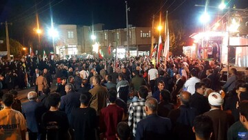 تصاویر/ هفتاد و یکمین شب متوالی؛ خشم مردم شهرستان شاهین دژ از جنایات صهیونیست‌ها و حمایت آمریکا