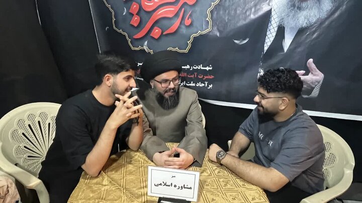 تصاویر/ حضور کودکان و نوجوانان در غرفه مدرسه علمیه دارالعلم اسلامی آیت الله اعتمادی