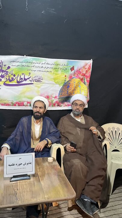 تصاویر/ فعالیت فرهنگی و تبلیغی موکب مدارس علمیه آیت اللّه اعتمادی در هفتادویکمین تجمعات شبانه