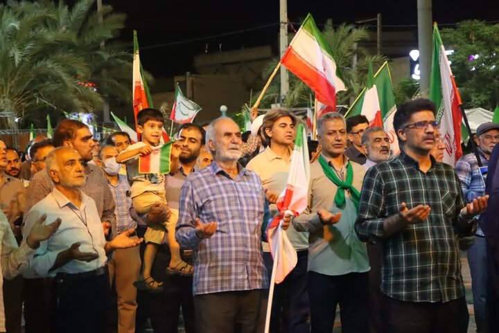 تصاویر/ هفتاد و یکمین شب از شب‌های حماسه انتقام خون رهبر شهید انقلاب در شهرستان بافق