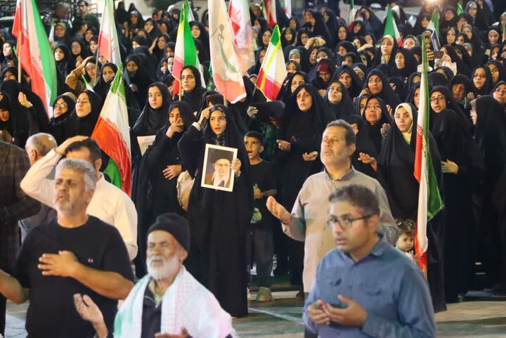 تصاویر/ هفتاد و یکمین شب از شب‌های حماسه انتقام خون رهبر شهید انقلاب در شهرستان بافق