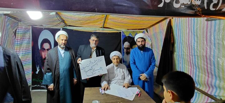 تصاویر/ استمرار فعالیت موکب مدرسه علمیه شاهین دژ