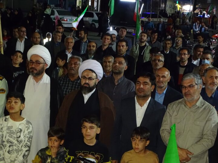 تصاویر/ خونخواهی رهبر شهید؛ فریاد یکپارچه مردم شهرستان چهاربرج در هفتاد و یکمین تجمع شبانه