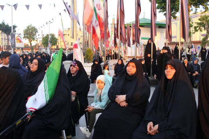 تصاویر/ مراسم دهمین سالگرد شهید مدافع حرم، شهید رضا حاجی زاده در بقعه امامزاده ابراهیم (ع) آمل
