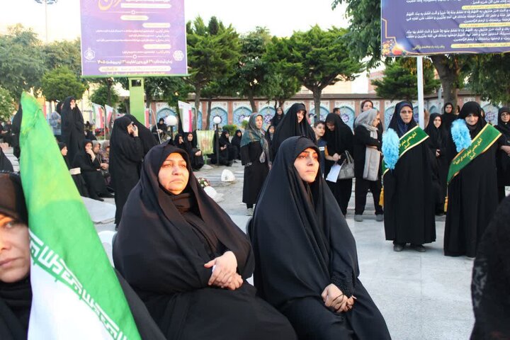 تصاویر/ مراسم دهمین سالگرد شهید مدافع حرم، شهید رضا حاجی زاده در بقعه امامزاده ابراهیم (ع) آمل