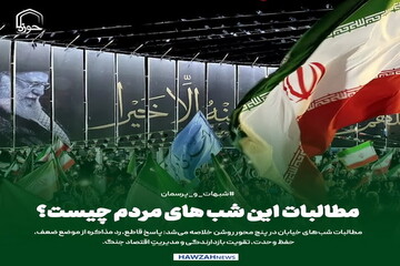 عکس نوشت| مطالبات این شب های مردم چیست؟