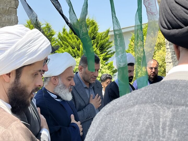 تصاویر/ زیارت اساتید و طلاب «المهدی (ع)» از مزار شهدای گمنام در دانشگاه آزاد اسلامی رامسر
