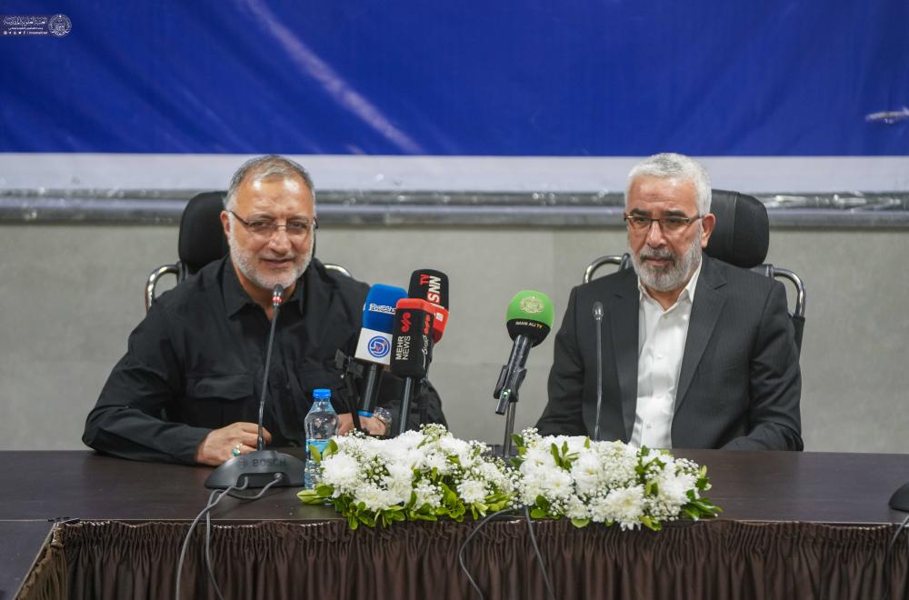 الأمين العام للعتبة العلوية المقدسة يلتقي عمدة طهران لبحث ملفات الدعم والإغاثة