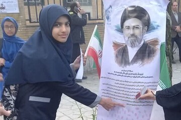 حضور پرشور مربیان طرح امین در رزمایش «جانفدا» با شعار «جانفدای ایرانیم» در اسلام آباد غرب