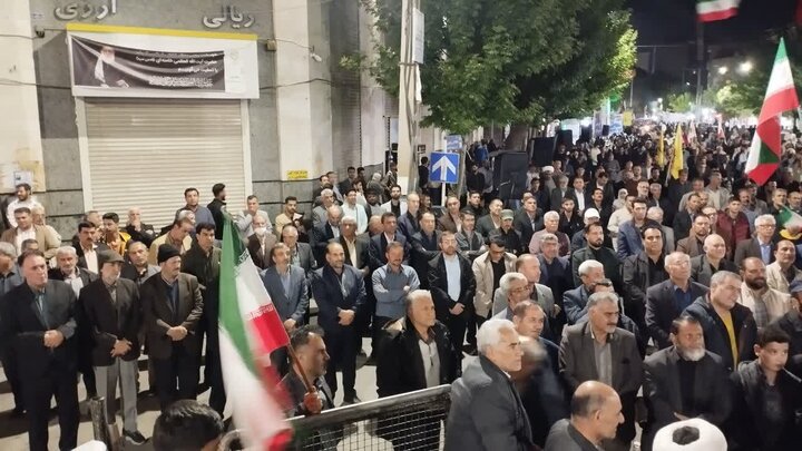 تصاویر/ هفتاد و سومین شب؛ خونخواهی رهبر شهید انقلاب شعار اول مردم میدان اصلی میاندوآب