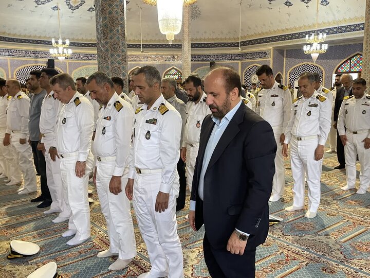 تصاویر/ حضور امام جمعه نوشهر در مراسم چهلم سپهبد شهید سید عبدالرحیم موسوی