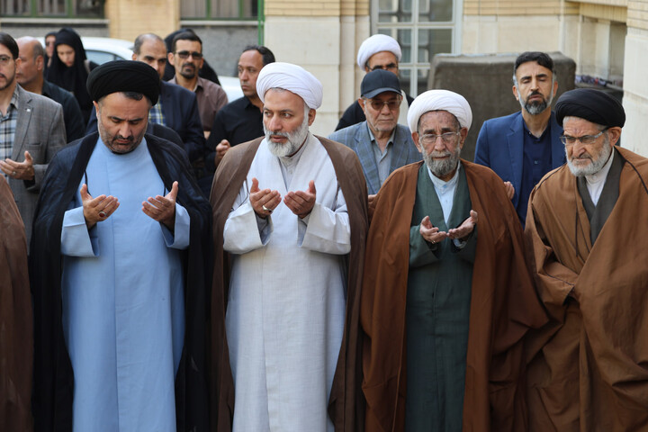 تصاویر / آخرین حضور استاد پیشکسوت حوزه در مدرسه علمیه آیت الله آخوند(ره)