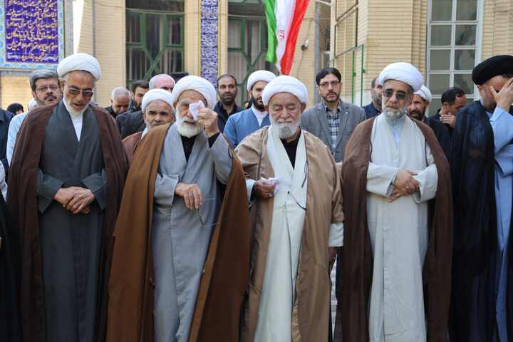 تصاویر / آخرین حضور استاد پیشکسوت حوزه در مدرسه علمیه آیت الله آخوند(ره)