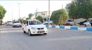 فیلم| رژه خودرویی در برازجان