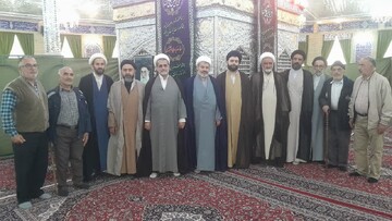 تصاویر/ تجلیل از روحانیون معمّر لاریجان