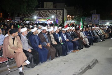 تصاویر/ تجلی وحدت و اقتدار در میثاق مردم و ماموستایان کردستان با آرمان‌های انقلاب