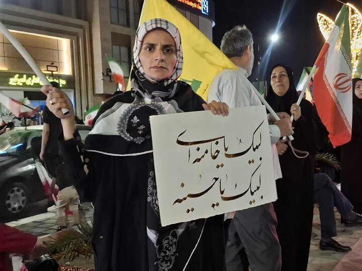 تصاویر/ هفتاد و چهارمین شب ازحماسه حضور مردم کاشان در چهار راه سلمان فارسی