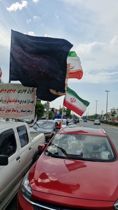 تصاویر/ کاروان خودرویی آمل در روز بیست و سوم اردیبهشت