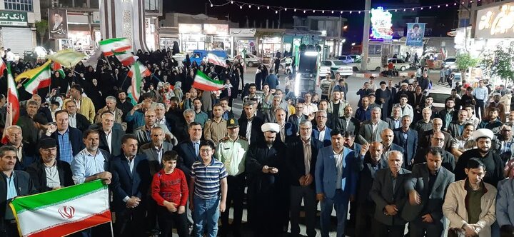 تصاویر/ فریاد خونخواهی رهبر شهید و بیعت با رهبر انقلاب مردم شهرستان چهاربرج در هفتاد و چهارمین شب