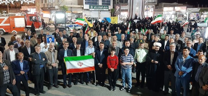 تصاویر/ فریاد خونخواهی رهبر شهید و بیعت با رهبر انقلاب مردم شهرستان چهاربرج در هفتاد و چهارمین شب