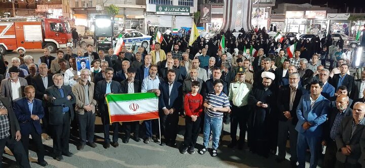 تصاویر/ فریاد خونخواهی رهبر شهید و بیعت با رهبر انقلاب مردم شهرستان چهاربرج در هفتاد و چهارمین شب
