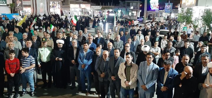 تصاویر/ فریاد خونخواهی رهبر شهید و بیعت با رهبر انقلاب مردم شهرستان چهاربرج در هفتاد و چهارمین شب