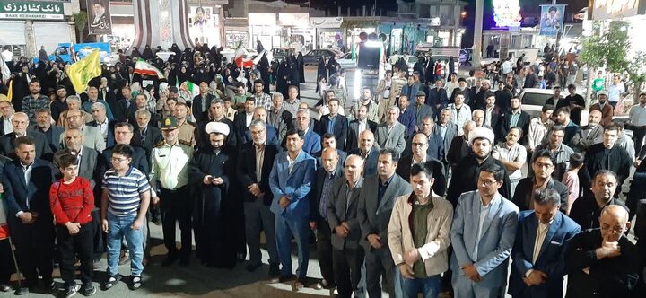 تصاویر/ فریاد خونخواهی رهبر شهید و بیعت با رهبر انقلاب مردم شهرستان چهاربرج در هفتاد و چهارمین شب
