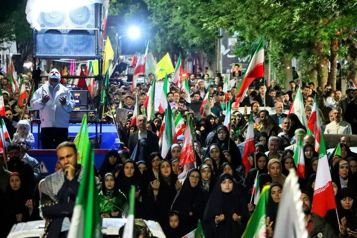 تصاویر/ هفتادوچهارمین شب ایستادگی مردم انقلابی ابهر