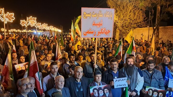 تصاویر/ هفتادوچهارمین شب ایستادگی مردم انقلابی سراب
