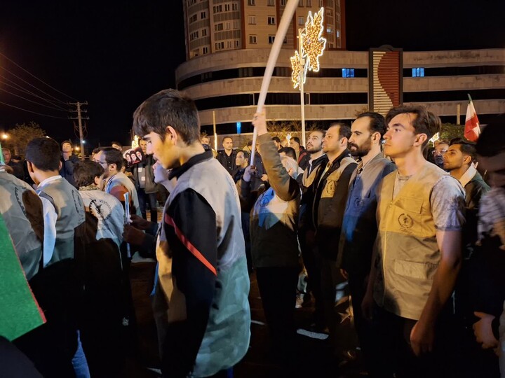 تصاویر/ هفتادوچهارمین شب ایستادگی مردم انقلابی سراب