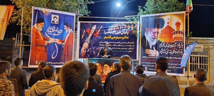 تصاویر/ هفتادوچهارمین شب ایستادگی مردم انقلابی ماهنشان
