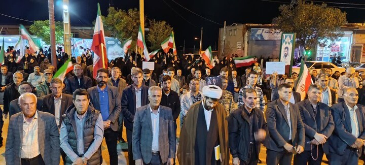تصاویر/ هفتادوچهارمین شب ایستادگی مردم انقلابی ماهنشان