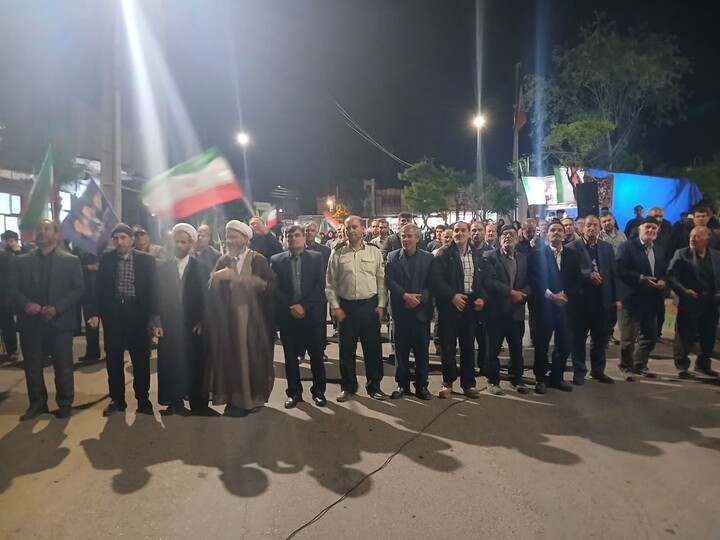 تصاویر/ هفتادوچهارمین شب ایستادگی مردم انقلابی مرند