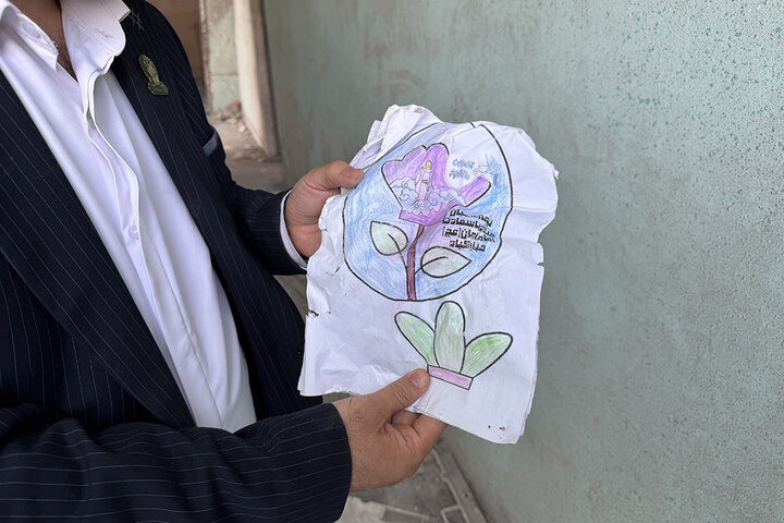 حضور خادمان حرم بانوی کرامت در مقتل شهدای مدرسه شجره طیبه میناب