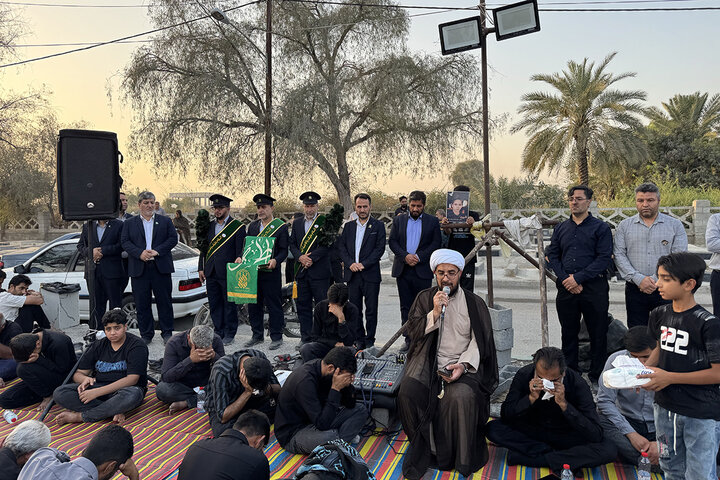حضور خادمان حرم بانوی کرامت در مقتل شهدای مدرسه شجره طیبه میناب