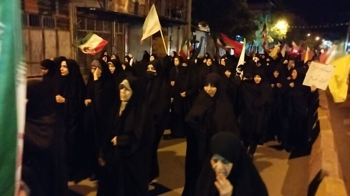 تصاویر/ هفتادوچهارمین شب ایستادگی مردم انقلابی هیدج