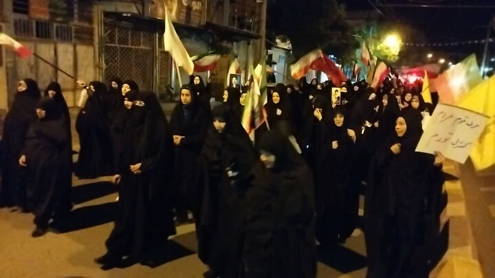 تصاویر/ هفتادوچهارمین شب ایستادگی مردم انقلابی هیدج