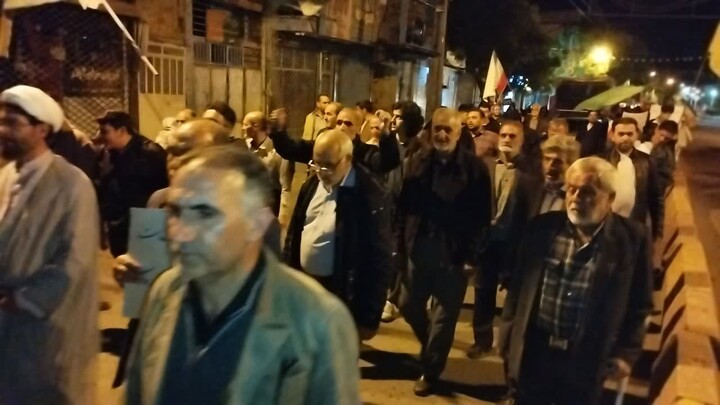 تصاویر/ هفتادوچهارمین شب ایستادگی مردم انقلابی هیدج
