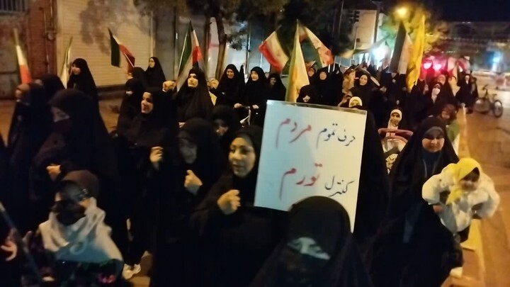 تصاویر/ هفتادوچهارمین شب ایستادگی مردم انقلابی هیدج