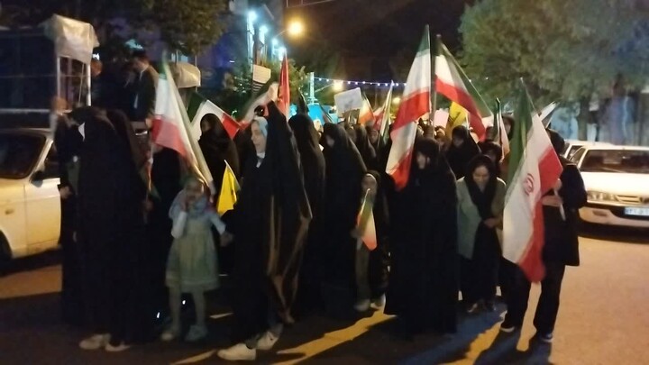 تصاویر/ هفتادوچهارمین شب ایستادگی مردم انقلابی هیدج