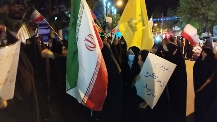 تصاویر/ هفتادوچهارمین شب ایستادگی مردم انقلابی هیدج